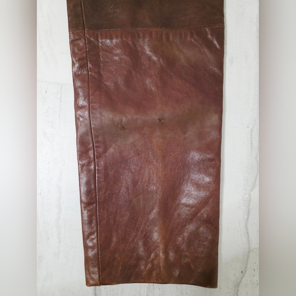 Vintage Genuine Leather Samuel Robert By Peter Hatsi Androu Riding Pants - Picture 7 of 7